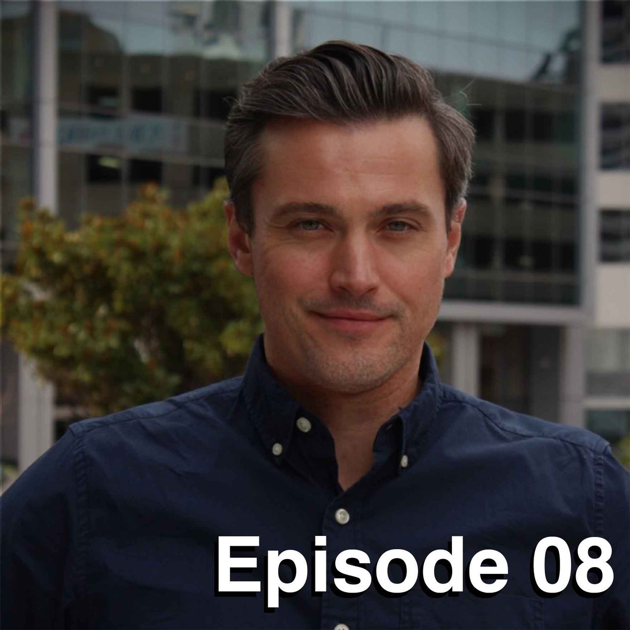 Headshot of John Kelly with text Episode 08