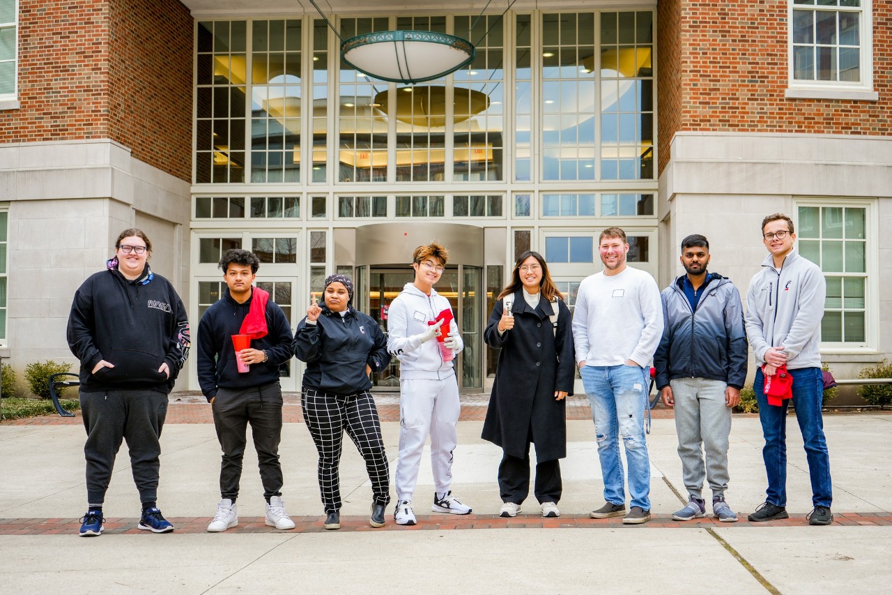 CECH ambassadors outside of CECH