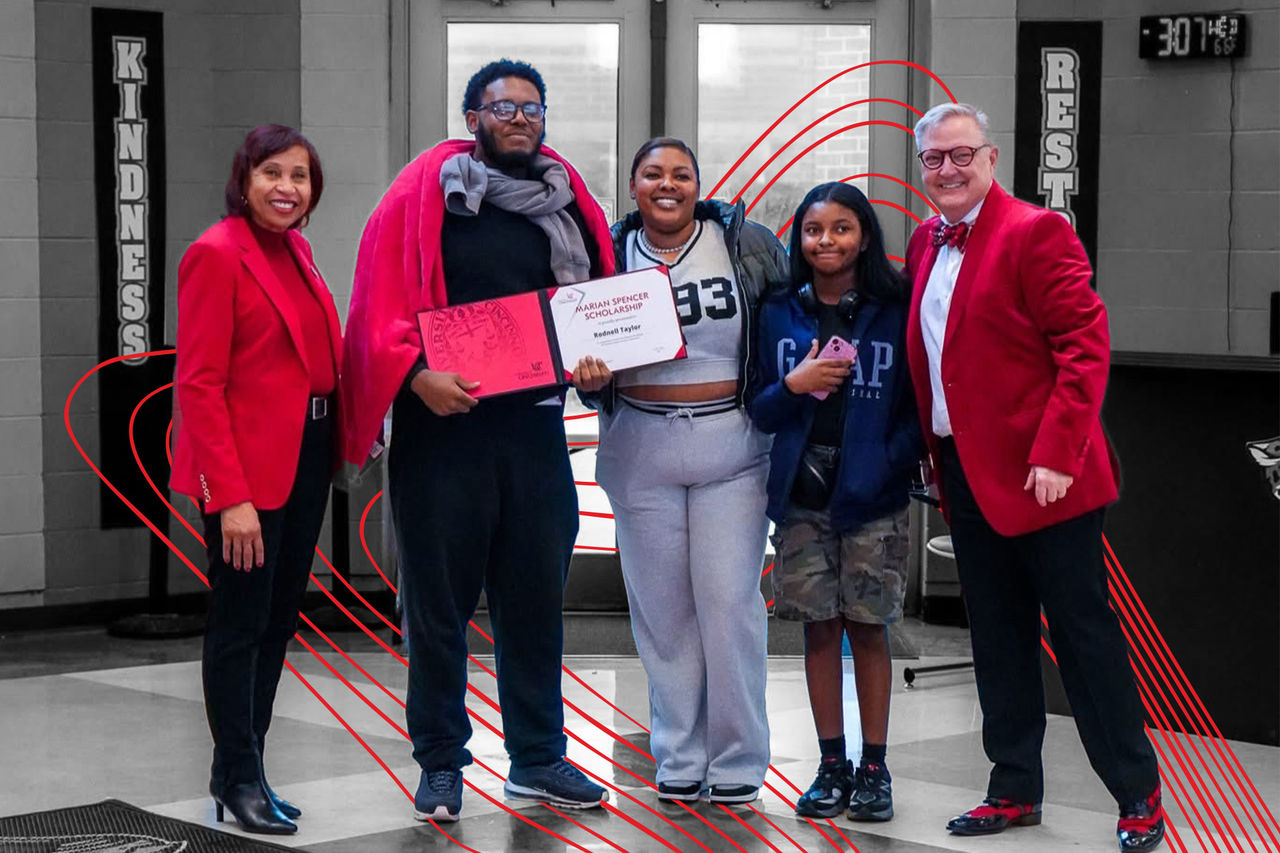 Student who won the Marian Spencer Scholarship