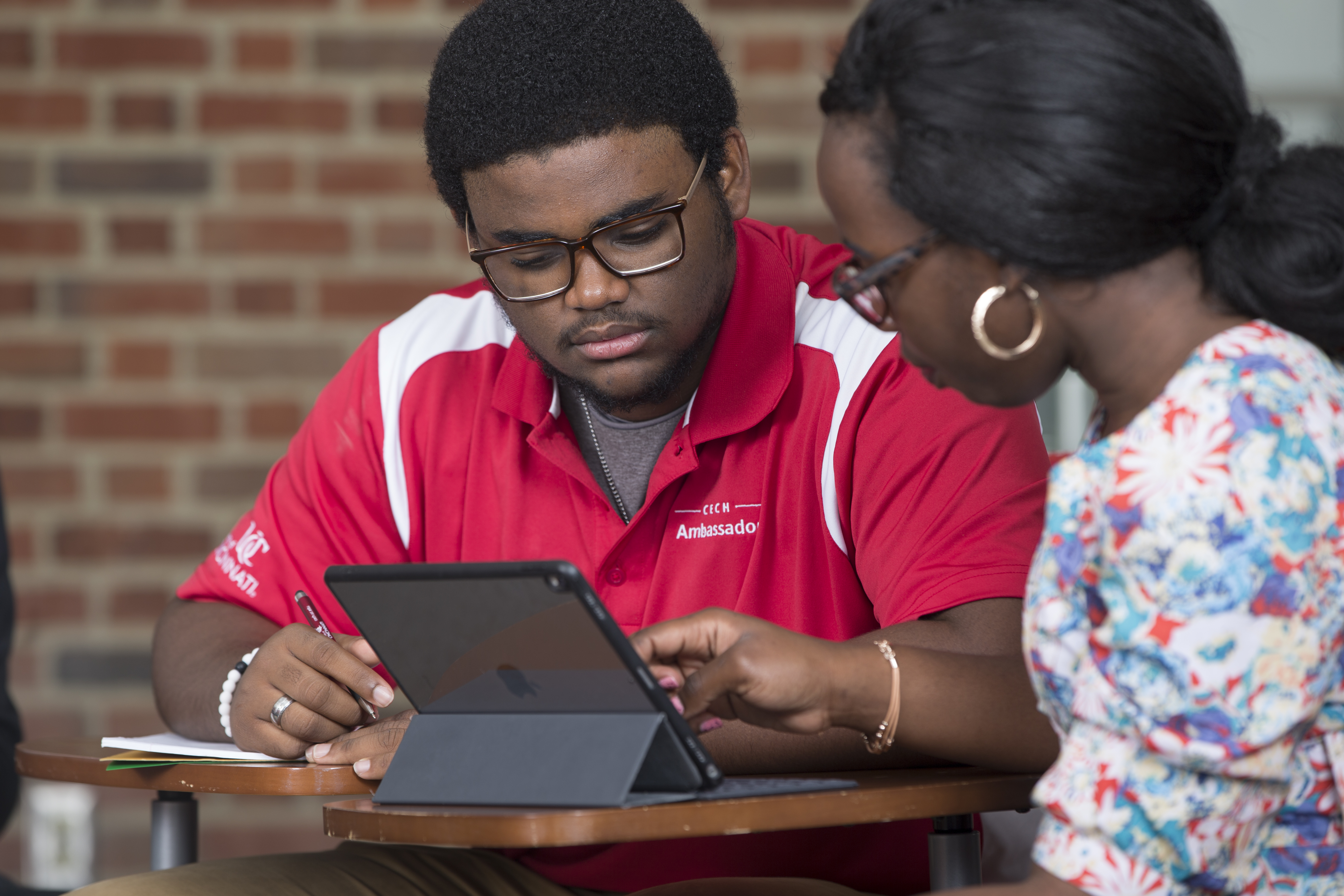 University of Cincinnati students Environmental CECH portraits at Teachers-Dyer. UC/Joseph Fuqua II
