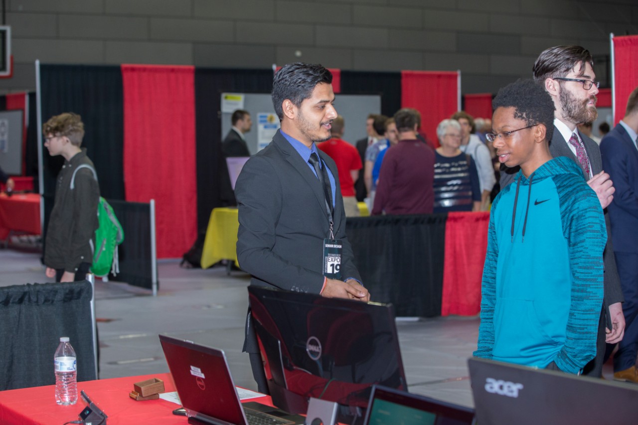 UC Information Technology students showcased their projects during the 2019 IT Expo at the Recreation Center. UC/ Joseph Fuqua II